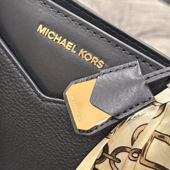 Michael Kors Whitney Black Leather Tote - Picture 8 of 15